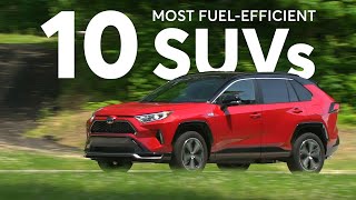 10 Most Fuel Efficient SUVs  Consumer Reports [upl. by Akimot]