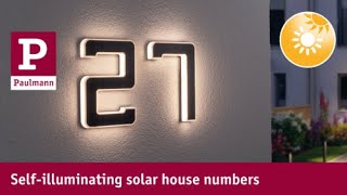 Solar house numbers – Clear to see by day and night [upl. by Siegel]