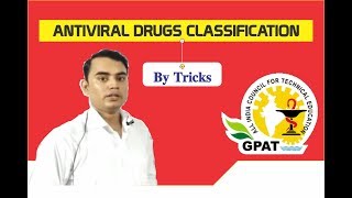 ANTIVIRAL DRUGS CLASSIFICATION BY TRICKS  PHARMACOLOGY  GPAT2020 [upl. by Fabian]