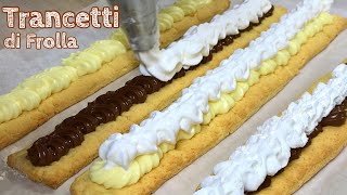 TRANCETTI DI FROLLA BIGUSTO ricetta semplice SWEET PASTRY  Tutti a Tavola [upl. by Tema]