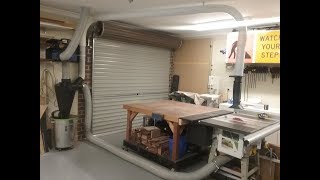 Overhead Dust Collection to the Table Saw [upl. by Ainitsirk]