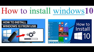 How to install windows 10 from usb [upl. by Animsay]