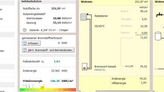 Erfassung der Gebäudetechnik im Energieberater 1  Version EnEV [upl. by Gasperoni]