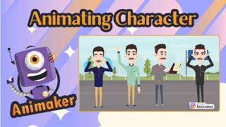 Character Animation in Animaker  Smart Move Actions amp Action Plus Tutorial  Computerlab [upl. by Spatz547]