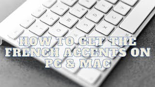 HOW TO GET FRENCH ACCENTS ON QWERTY KEYBOARD [upl. by Earleen]