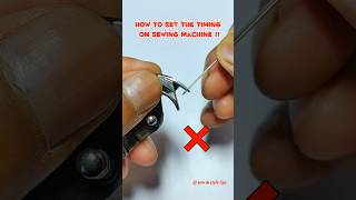 Shuttle and needle perfect timing ✅ sewingmachinerepair sewinghacks diysewing [upl. by Oderfliw]