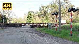 RAILROAD CROSSING  TORZYM PL ★ 4K ★ [upl. by Easter]