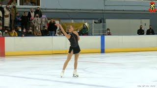 Loena Hendrickx – 20212022 Belgian Figure Skating Championships FS [upl. by Maybelle16]