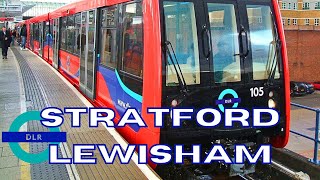 Docklands Light Railway DLR  Stratford To Lewisham Via Canary Wharf  FULL JOURNEY [upl. by Peyter759]