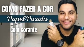 COMO CRIAR A COR PAPEL PICADO COM CORANTE [upl. by Cobb]