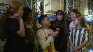 Chloe DelaRosa 🇪🇦 JESC 2024 and her dancers rehearsing at the RTVE building 09112024 [upl. by Varian]