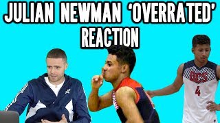 The Professor Reacts to Julian Newman Overrated Game [upl. by Childs]