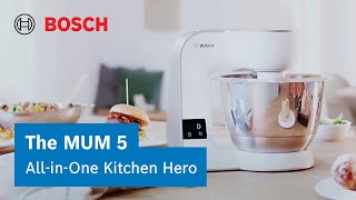 The AllinOne Kitchen Hero Bosch MUM 5 Stand Mixer with Scale amp Timer  Bosch Home UKIreland [upl. by Topping]