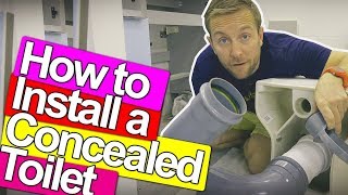 HOW TO FIX A CONCEALED TOILET  Plumbing Tips [upl. by Arrim]