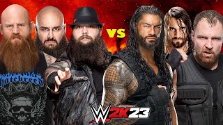 Wyatt Family VS The Shield WWE2K23 Live Stream [upl. by Atoiyanap278]