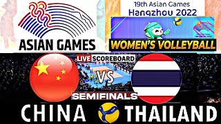 THAILAND vs CHINA │ ASIAN GAMES 2023 WOMENS VOLLEYBALL Live Score [upl. by Oster734]