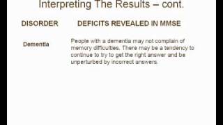 Part 4  How To Use The Mini Mental State Examination [upl. by Nalyorf]