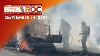 Three Alarm Commercial Structure Fire in Moreno Valley  Report on Conditions  September 14 2021 [upl. by Domash]