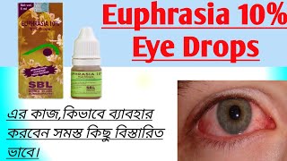 Euphrasia 10 Eye Drops Uses In Bengali। Euphrasia eye drops। Eye Conjunctivitis। [upl. by Edmead15]