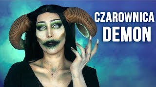 ♦ CZAROWNICA  DEMON  Makijaż na Halloween ♦ Agnieszka Grzelak Beauty [upl. by Stern397]