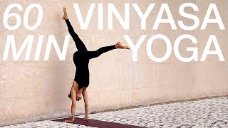 Vinyasa Yoga Flow  kraftvolle 60 Min Yoga für Fortgeschrittene  mit Handstand Variationen [upl. by Aik777]