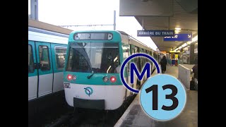 Métro ligne 13 trajet entre Châtillon  Montrouge et ChampsElysée  Clémenceau le 100621 [upl. by Nimoynib120]