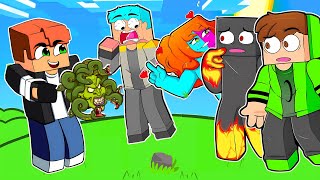 TRANSFORMEI A TURMA DO ATHOS EM PEDRA NO MINECRAFT [upl. by Haerle]