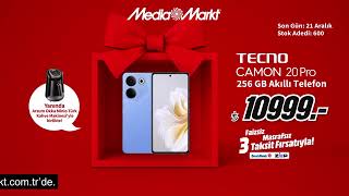 Yeni Yıl Hediyelerinin MediaMarkt’la Tam Zamanı Tecno Camon 20 Pro 256GB Akıllı Telefon 10999 TL [upl. by Alegnaed]