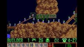 Lemmings PC  Level 22 Tricky Turn around young Lemmings [upl. by Asyla]