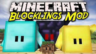 Minecraft  BLOCKLINGS MOD SHOWCASE Make Blocks Fight For You [upl. by Johnath723]