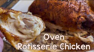 💁‍♀️It Doesn’t Get Any Easier Than This  Oven Rotisserie Chicken 🍗 [upl. by Carr518]