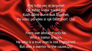 Himni i FlamuritAlbanian National Anthem English lyrics [upl. by Eipper]