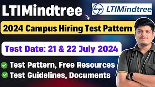 🔥LTIMindtree Exam Pattern 2024  Test Date 2122 July  Campus Hiring  Guidelines Documents [upl. by Clair]