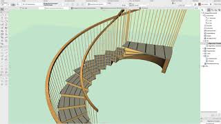 Archicad22 GDL Wendeltreppen Grundlagen 8a [upl. by Nathan]