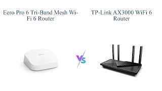 eero Pro 6 vs TPLink AX3000 WiFi 6 Router Comparison 📶 [upl. by Megen]