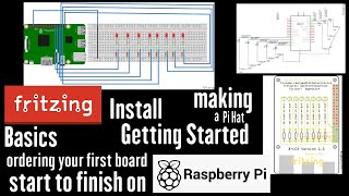 Fritzing install right to ordering your board lets go through it all on the Raspberry Pi [upl. by Codi]