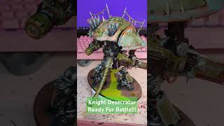 Knight Desecrator Of House Putridium ready for battle gamesworkshop warhammer40k nurgle [upl. by Repip]