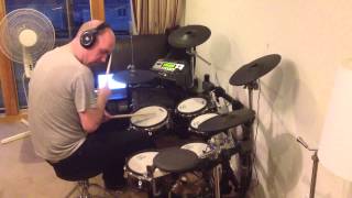 Edwyn Collins  A Girl Like You Roland TD12 Drum Cover [upl. by Hilarius]