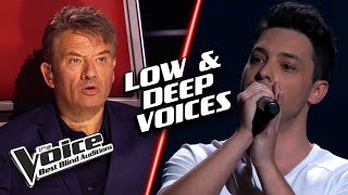 The LOWEST amp DEEPEST voices of them all  The Voice Best Blind Auditions [upl. by Moth24]