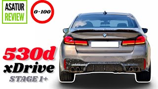 ⏱️ 0100 BMW 530d xDrive LCI G30 Stage 1  разгон БМВ 530д рестайл Г30 Мспорт Стейдж 1 dragy [upl. by Tarrsus]