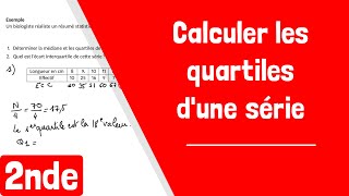 Comment calculer les quartiles et lécart interquartile dune série [upl. by Esme]