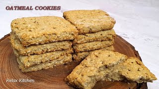 Super easy crispy oat cookies  Healthy Oatmeal Cookies Recipe  Simple and Nutritious [upl. by Odranoel770]