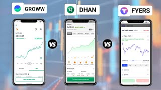 Dhan vs Groww vs Fyers comparison  Dhan app review  fyers trading platform  growwapp safe or not [upl. by Yoshio556]