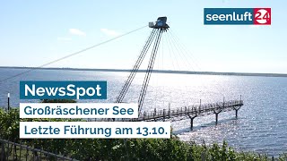 NewsSpot Großräschener See  Letzte Führung am 1310 [upl. by Enahc79]