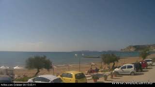 20181009 Arillas Corfu Live Webcam [upl. by Aridan]