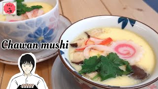 【CHAWANMUSHI】How to make Japanese steamed egg custardusing pot or fryingpan英語で教える鍋で出来る茶碗蒸し。 [upl. by Phelps]