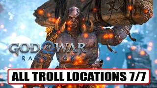 God of War Ragnarok  All Troll Locations All 7 Troll Boss Fights [upl. by Debbee370]