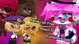 Minecraft FNAF React To Funtime Freddy  Minecraft FNAF  The Oddities Roleplay  Major Angst D [upl. by Malkah572]