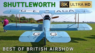 Best of British Airshow 2024 Shuttleworth on the Ground 8K [upl. by Adnuahs]