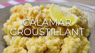 Crispy Fried Calamari Recipe  Calamar Croustillant 🇲🇺 [upl. by Reidid]